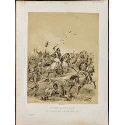 Gravure de 1859 - Victoire de Constantin sur les Vandales - 1