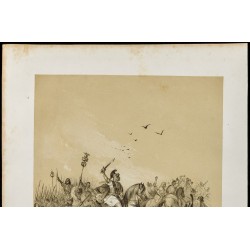 Gravure de 1859 - Victoire de Constantin sur les Vandales - 3