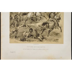 Gravure de 1859 - Victoire de Constantin sur les Vandales - 4
