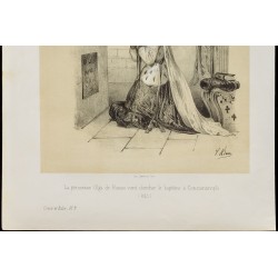 Gravure de 1859 - Princesse Olga de Russie - Constantinople - 4