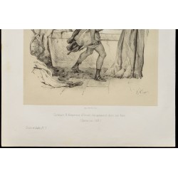 Gravure de 1859 - Constant II - Empereur d'Orient - 4