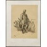 Gravure de 1859 - Portrait d'un soldat grec. - 1