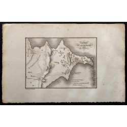 Gravure de 1833 - Plan de la bataille d'Aboukir - 1