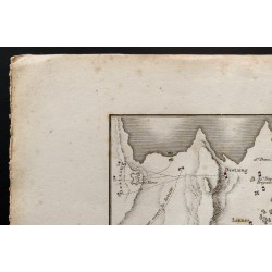 Gravure de 1833 - Plan de la bataille d'Aboukir - 2