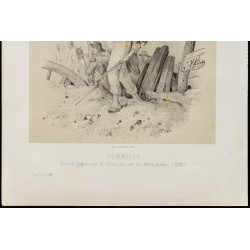 Gravure de 1859 - Bataille de Jemappes - 4