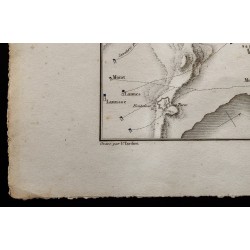 Gravure de 1833 - Plan de la bataille d'Aboukir - 4