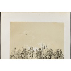 Gravure de 1859 - Bataille de Rocroi - Duc d'Enghien - 3
