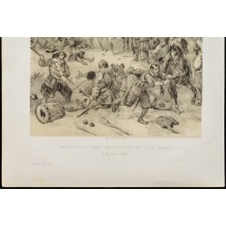 Gravure de 1859 - Bataille de Rocroi - Duc d'Enghien - 4