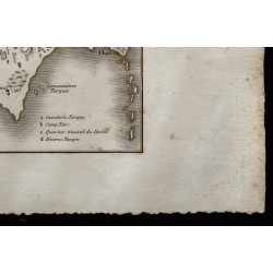 Gravure de 1833 - Plan de la bataille d'Aboukir - 5