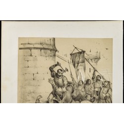 Gravure de 1859 - Mort de Marcel - Prévot des marchands - 3