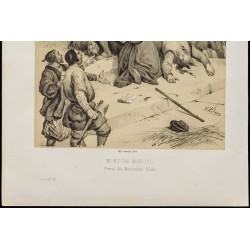 Gravure de 1859 - Mort de Marcel - Prévot des marchands - 4