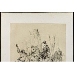 Gravure de 1859 - Charles VI le fou - 3