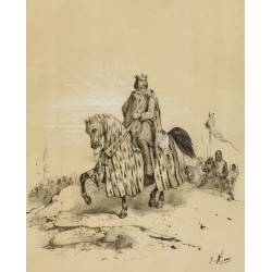 Gravure de 1859 - Portrait de Philippe VI - Roi de France - 2