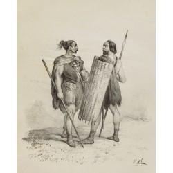 Gravure de 1859 - Franc et Sicambre - 2