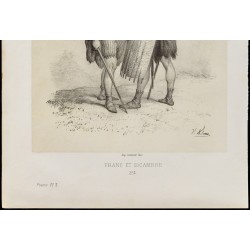 Gravure de 1859 - Franc et Sicambre - 4