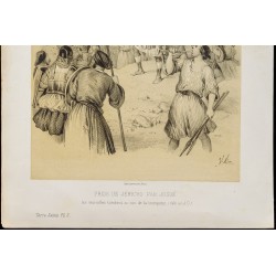 Gravure de 1859 - Prise de Jéricho par Josué - 4