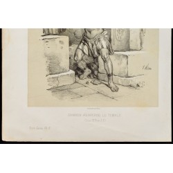 Gravure de 1859 - Samson renverse le Temple - 4