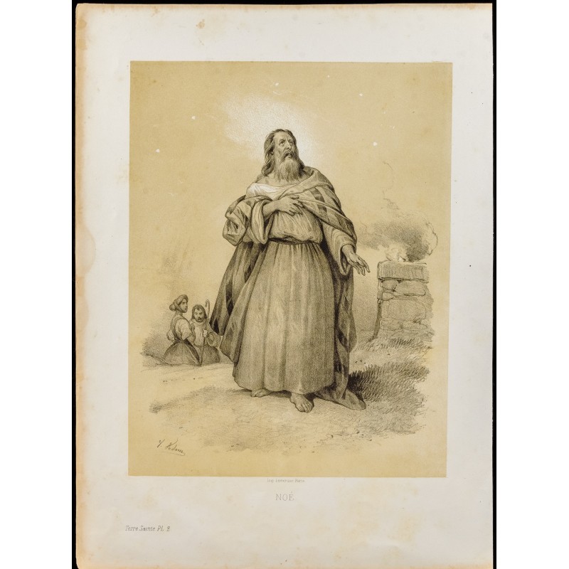 Gravure de 1859 - Portrait de Noé - 1