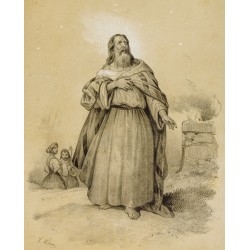 Gravure de 1859 - Portrait de Noé - 2