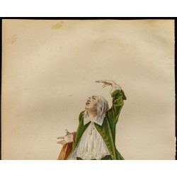 Gravure de 1875 - Portrait du nain dans Les souhaits - 2