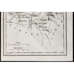 Gravure de 1830 - Indre et Loire - Carte ancienne du département - 3