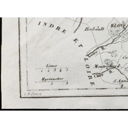 Gravure de 1830 - Loir et Cher - Carte ancienne du département - 4