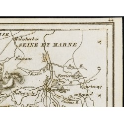 Gravure de 1830 - Loiret - Carte ancienne du département - 3
