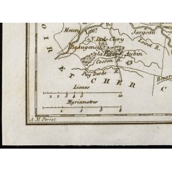 Gravure de 1830 - Loiret - Carte ancienne du département - 4