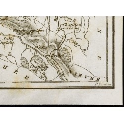 Gravure de 1830 - Loiret - Carte ancienne du département - 5