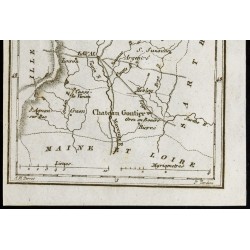 Gravure de 1830 - Mayenne - Carte ancienne du département - 3