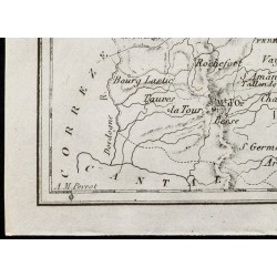 Gravure de 1830 - Puy De Dôme - Carte ancienne du département - 4