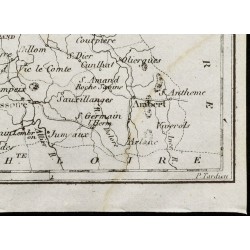 Gravure de 1830 - Puy De Dôme - Carte ancienne du département - 5