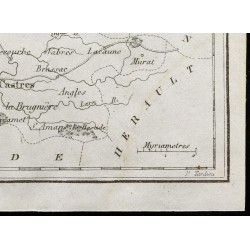 Gravure de 1830 - Tarn - Carte ancienne du département - 5