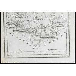 Gravure de 1830 - Haute-Vienne - Carte ancienne du département - 3