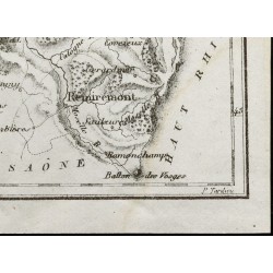 Gravure de 1830 - Vosges - Carte ancienne du département - 5