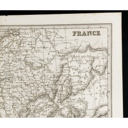 Gravure de 1842 - Carte ancienne de France - 3