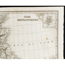 Gravure de 1842 - Cartes ancienne des Îles Britanniques - 3