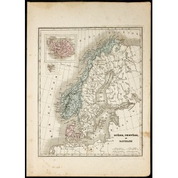 1850 - Carte géographique...