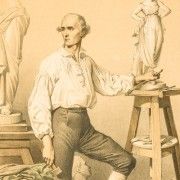 Gravures anciennes : Portraits d'artistes
